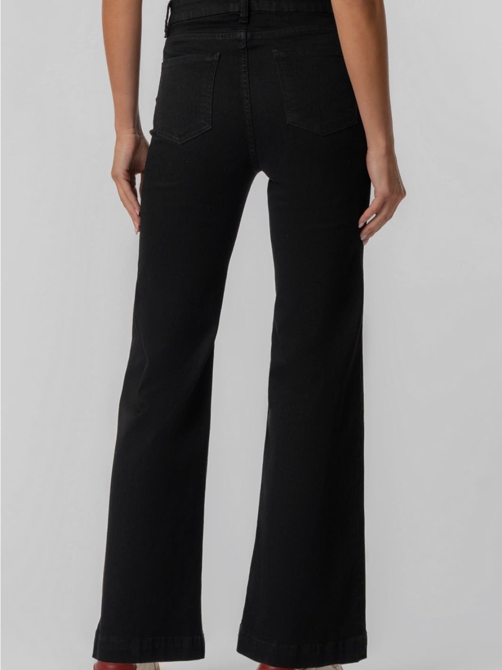 Kut from the Kloth Black Wide Leg Jeans - Picture 2 of 6